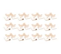 MIGHTY SCAPERS 12PCS Hatch Anges Maintenance Base Compatible avec RC Fixed Wing Airplane Cockpit Wind Screen et Wing Connection DIY Accessoires(Type 502(L30XW16mm))