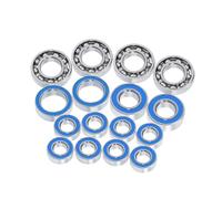 MIGHTY SCAPERS 16PCS Blue Sealed Ball Bearings Kit pour 1/10 Scale RC Crawler Compatible avec Les Axes AR44 et Le modèle 90046