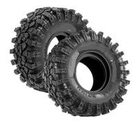 MIGHTY SCAPERS 2.2in Crawler Car Tires 136mm Mud Rubber Tyres Compatible avec 1/10 RC Car 90046 AXI03007 et Modèles similaires(2pcs)