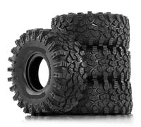 MIGHTY SCAPERS 2.2in Crawler Car Tires 136mm Mud Rubber Tyres Compatible avec 1/10 RC Car 90046 AXI03007 et Modèles similaires(4pcs)
