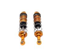 MIGHTY SCAPERS 2 pièces d'absorption de l'huile métallique pour 1/16 RC Modèles de Voiture 16101 16102 16103 - 74mm Upgrade Parts de Suspension(Yellow)