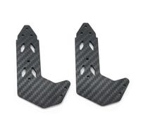 MIGHTY SCAPERS 2Pcs Carbon Fiber Side Spoiler Rear Wing Plate Bracket Compatible avec Limitless F1 1/7 Scale RC Car Model Upgrade Accessories