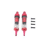 MIGHTY SCAPERS 2PCS Metal Hydraulic Shock Absorber pour 1/14 1/12 Scale RC Car Replacement Upgrade(Red)