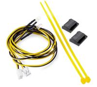 MIGHTY SCAPERS 2Pcs PH2.0 Plug 3mm Light Set Compatible avec 1/14 RC Trailer Modèles et Similar 1/10 RC Cars(Yellow)