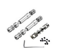 MIGHTY SCAPERS 3pcs Metal Drive Shaft Driveshaft Compatible avec MN128 MN86 MN86S MN86K MN86KS MN G500 1/12 Scale RC Car Upgrade Parts(White)