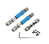 MIGHTY SCAPERS 3pcs Metal Drive Shaft Driveshaft Compatible avec MN128 MN86 MN86S MN86K MN86KS MN G500 1/12 Scale RC Car Upgrade Parts(Blue)