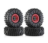 MIGHTY SCAPERS 4pcs 1/10 Scale Aluminium 1.9" Beadlock Wheel Rims Compatible avec, RR10, Wraith, CC01, MST Jimny, D110 TF2 Modèles(4pcs B-001)