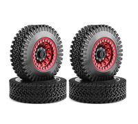 MIGHTY SCAPERS 4pcs 1/10 Scale Aluminium 1.9" Beadlock Wheel Rims Compatible avec, RR10, Wraith, CC01, MST Jimny, D110 TF2 Modèles(4Pcs B-002)