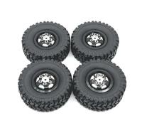 MIGHTY SCAPERS 4pcs 67mm Metal Wheel Rim Rubber Tire Upgrade Parts Compatible avec C14 C24 C34 C44 C54 B14 B24 MN MN99S MN78 MN82 RC Modèles de Voiture(Black)