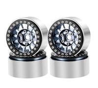 MIGHTY SCAPERS 4Pcs Aluminum 1.9 Pouces Rims de Rouleau Beadlock 30mm Compatible avec, Wraith, 1/10 Scale RC Crawler Car Upgrade Parts(Titanium)