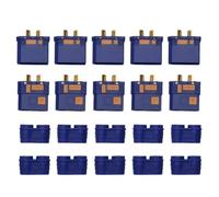 MIGHTY SCAPERS 5-Pair QS8-S 110A Anti-Spark Connector Plug Set avec des terminaux de Frein placé Compatible avec des aéronefs RC, des Drones et des modèles de Voitures(5pairs Blue)
