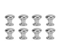 MIGHTY SCAPERS 8Pcs 1:12 Scale Miniature Round Head Pull Handles Compatible avec Les Meubles de la Dollhouse, Les boîtes de Bijoux, Les cabinets, Les dessinateurs et Les Casques en Bois(Silver)