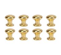 MIGHTY SCAPERS 8Pcs 1:12 Scale Miniature Round Head Pull Handles Compatible avec Les Meubles de la Dollhouse, Les boîtes de Bijoux, Les cabinets, Les dessinateurs et Les Casques en Bois(Yellow)