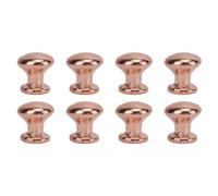 MIGHTY SCAPERS 8Pcs 1:12 Scale Miniature Round Head Pull Handles Compatible avec Les Meubles de la Dollhouse, Les boîtes de Bijoux, Les cabinets, Les dessinateurs et Les Casques en Bois(Bronze)