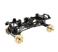 MIGHTY SCAPERS Dual Speed Gearbox Full Metal Frame Compatible avec FMS 1/24 XQ Remote Control Car Upgrade Parts(Black)