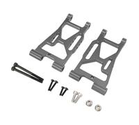 MIGHTY SCAPERS Front Lower Control Arm pour 1/7 RC Car - Metal Replacement Suspension Steering Linkage Set Compatible avec Le modèle 7303(Titanium)