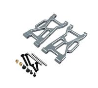 MIGHTY SCAPERS Front Lower Suspension Arm Metal Upgrade pour 1/10 Scale RC Car Compatible avec Le modèle 10208 V2(Dark Grey)