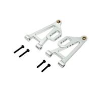 MIGHTY SCAPERS Front Lower Suspension Arm Metal Upgrade pour 1/14 RC Cars Compatible avec Modèles 14207 14208(Silver)
