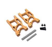 MIGHTY SCAPERS Front Swing Arm pour 1/14 RC Car - Metal Suspension Arm Compatible avec 144010 144001 14 4002 124016-124019(Yellow)