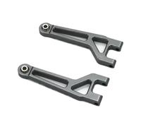 MIGHTY SCAPERS Front Upper Swing Arm Metal Suspension Arm pour 1/10 RC Crawler Compatible avec 16207 1620.8 16.209 16210 H16(Light Grey)