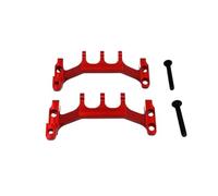 MIGHTY SCAPERS Métal Front et Rear Axle Tie Rod Seat pour 1/16 Scale RC Cars - Compatible avec C44 C34 FJ45, Rouge/Noir/Argent(Red)