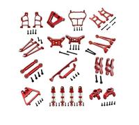 MIGHTY SCAPERS Metal Rear Shock Absorber Swing Arm avec Coupe pour 1/14 Scale RC Car - Replacement Suspension Partie Compatible avec Modèle 14211(Red)