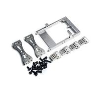 MIGHTY SCAPERS Metal Servo Mount Bracket Beam Crossbeam Shock Mount Compatible avec C14 C24 B14 B24 1/16 RC Car Kit(White)
