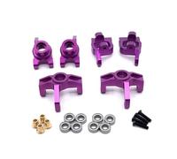 MIGHTY SCAPERS Metal Steering Cup C Seat Rear Wheel Cup Set pour 1/14 1/12 pièces de Remplacement RC(Purple)