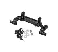 MIGHTY SCAPERS Metal Tie Rod Bracket Pull Rod Base Seat pour 1/12 MN82 MN78 RC Car - Front Suspension Upgrade Part, Silver/Black/Red(Black)