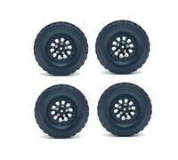 MIGHTY SCAPERS Metal Upgrade Four Wheel Drive Tire Clamp Wheel Compatible avec MN 1/12 1/16 FY Remote Control Car Modèles(Black)