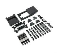 MIGHTY SCAPERS Metal Upgrade Pull Rod Seat Shock Absorber Set Compatible avec MN 1/12 MN168 MN78 Modèles de Voiture de contrôle à Distance(Black)