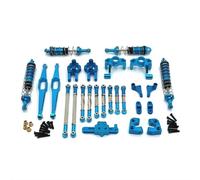 MIGHTY SCAPERS Metal Upgrade Shock Absorber Pull Rod Steering Cup Kit Compatible avec 1/12 12429 RC Car(Blue)
