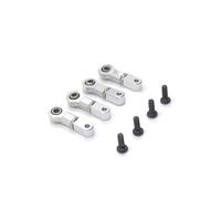 MIGHTY SCAPERS Metal Upper Swing Arm pour 1/28 Scale RC Cars - Replacement Suspension Arm Compatible avec 284131 K969 K979K99 K999 P929P939 Modèles(Silver)