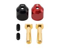 MIGHTY SCAPERS Plug-in de Bullet d'aluminium CNC avec Bullet de 4mm ou 5mm Brass Compatible avec connecteurs de Voiture RC et Accessoires Servo(4MM)