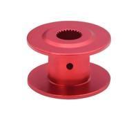 MIGHTY SCAPERS RC Crawler 25T Aluminum Winch Spool Wheel 1/10 Scale Compatible avec VS4-10 Chassis(20x12mm Red)