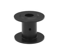 MIGHTY SCAPERS RC Crawler 25T Aluminum Winch Spool Wheel 1/10 Scale Compatible avec VS4-10 Chassis(20x16mm Black)