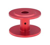 MIGHTY SCAPERS RC Crawler 25T Aluminum Winch Spool Wheel 1/10 Scale Compatible avec VS4-10 Chassis et Modèles Similaires(25x16mm Red)