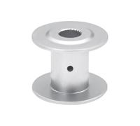 MIGHTY SCAPERS RC Crawler 25T Aluminum Winch Spool Wheel 1/10 Scale Compatible avec VS4-10 Chassis et Modèles Similaires(20x16mm Silver)