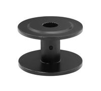 MIGHTY SCAPERS RC Crawler 25T Aluminum Winch Spool Wheel 1/10 Scale Compatible avec VS4-10 Chassis et Modèles Similaires(25x16mm Black)