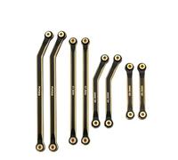 MIGHTY SCAPERS RC Crawler Brass Steering Linkage 1/24 Scale Raised Design Compatible avec Les modèles SCX24(Type 2 Black)