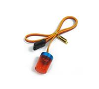 MIGHTY SCAPERS RC Crawler Engineering Light avec Flicker Rotation et Effet respiratoire 1/10 Scale Compatible avec et 1/14 Dump Trucks(Couleur: Rouge)