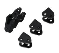 MIGHTY SCAPERS RC Crawler Lower Link Mount Set 1/10 Scale Aluminum Compatible avec RER11337 Gen8 Scout II(Black)