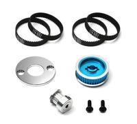 MIGHTY SCAPERS TT02 Low Noise Belt Drive Transmission Gears System Compatible avec TT02 TT-02 1/10 Modèles de Voiture RC(1 Set with 4 Belts)