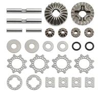 MIGHTY SCAPERS Universal Differential Gear Set pour 1/8 et 1/7 Scale RC Crawler - Front & Rear Fitment, Construction métallique