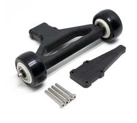 MIGHTY SCAPERS Wheelie Bar Set pour 1/5 Scale 8S RC Cars - Double-Wheel Design, Nylon Construction, Compatible avec Les modèles Outcast 8s(Black)
