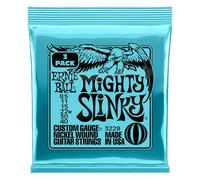 Ernie Ball – Cordes pour guitare électrique – Mighty Slinky Nckl Wnd – Pack de 3 – 8.5-40