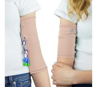 Mighty Well PICCPerfect PICC Line Housse de bras double couche douce au toucher | Rose poudré, taille L