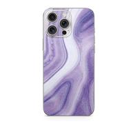 MightySkins Coque de téléphone à paillettes brillantes compatible avec Apple iPhone 16 Pro Max - Acrylique lavande - Coque de protection en vinyle 3M de qualité supérieure - Facile à appliquer |