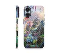 MightySkins Coque de téléphone en fibre de carbone compatible avec Apple iPhone 16 - Dragon Paradise - Coque de protection en vinyle 3M de qualité supérieure - Facile à appliquer | Fabriquée aux