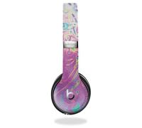 MightySkins Skin à paillettes brillantes pour casque sans fil Beats Solo 3 sans fil - Magenta délavé - Film de protection en vinyle 3M de qualité supérieure - Facile à appliquer | Fabriqué aux